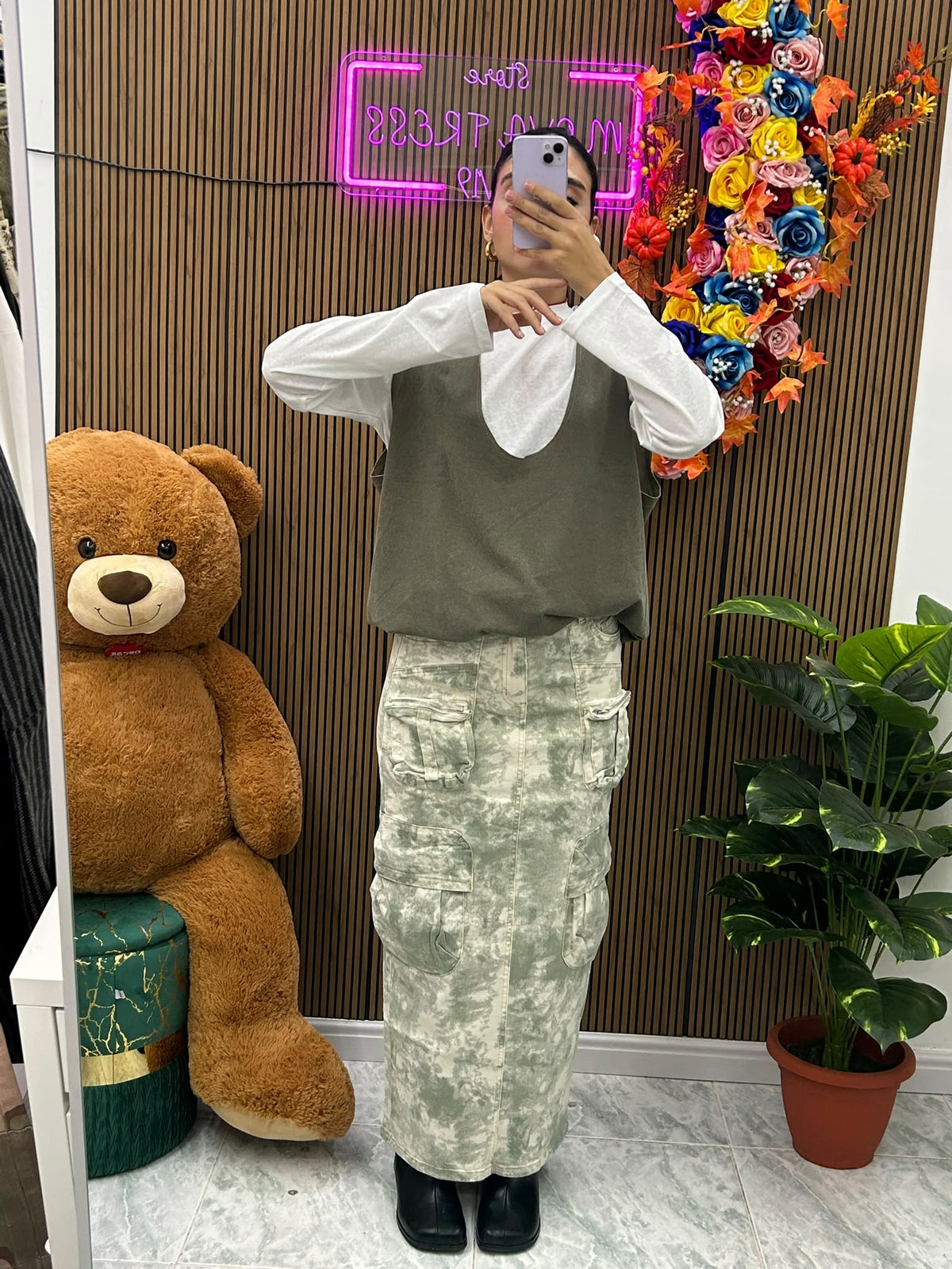 Gonna Cargo Militare Ares